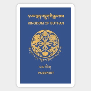 Bhutan passport Magnet